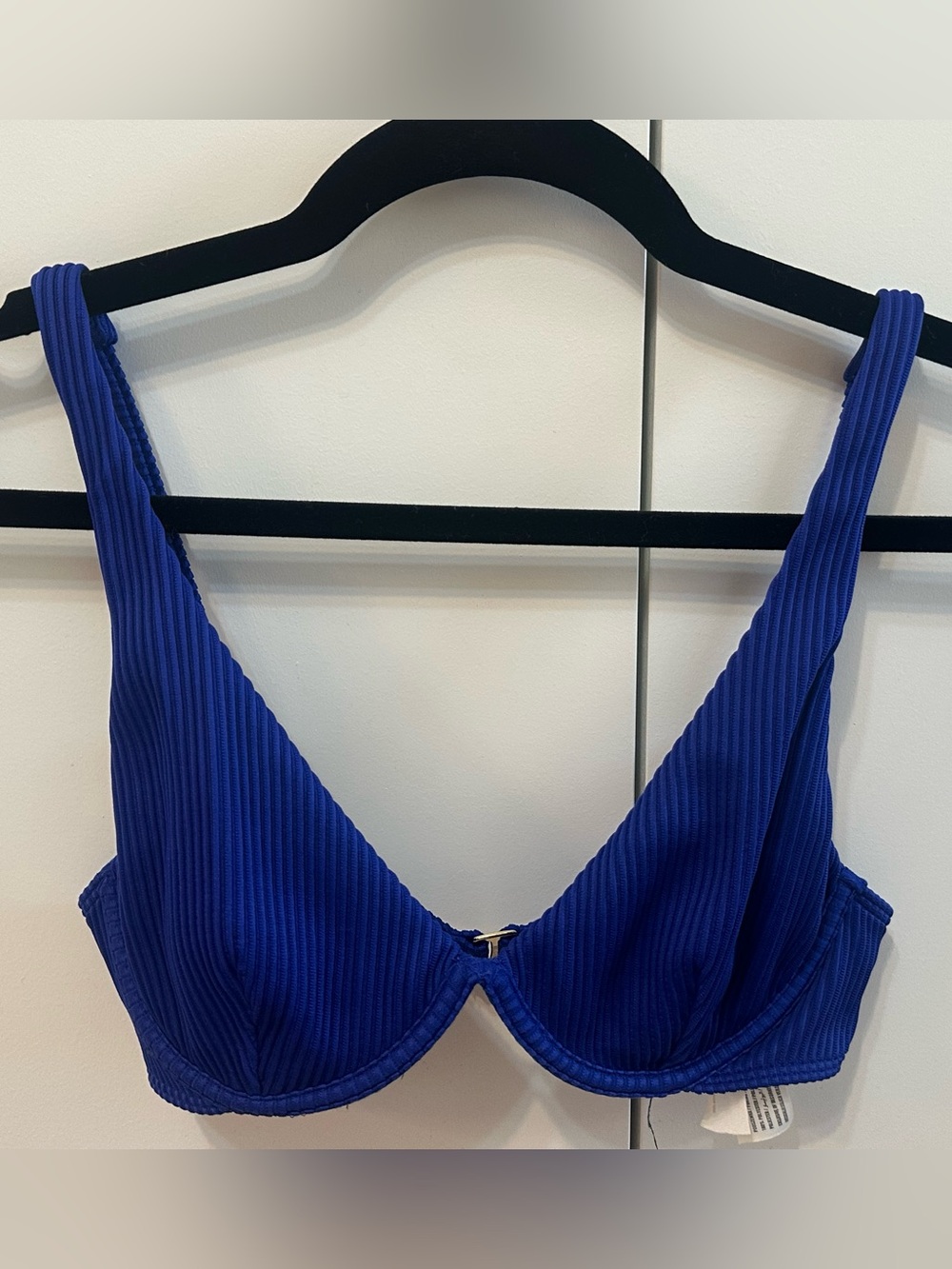 Hollister Ribbed Underwire Bikini Swim Top, Size Small